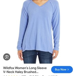 WILDFOX HALEY LONG SLEEVE VNECK XL, NWOT SUPER SOFT